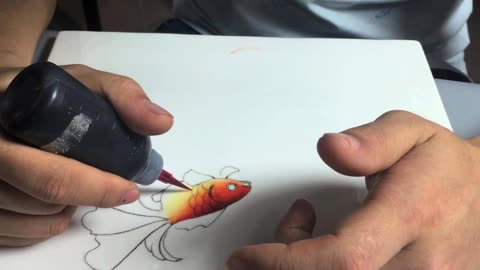 李洋写实派果酱画(金鱼)视频